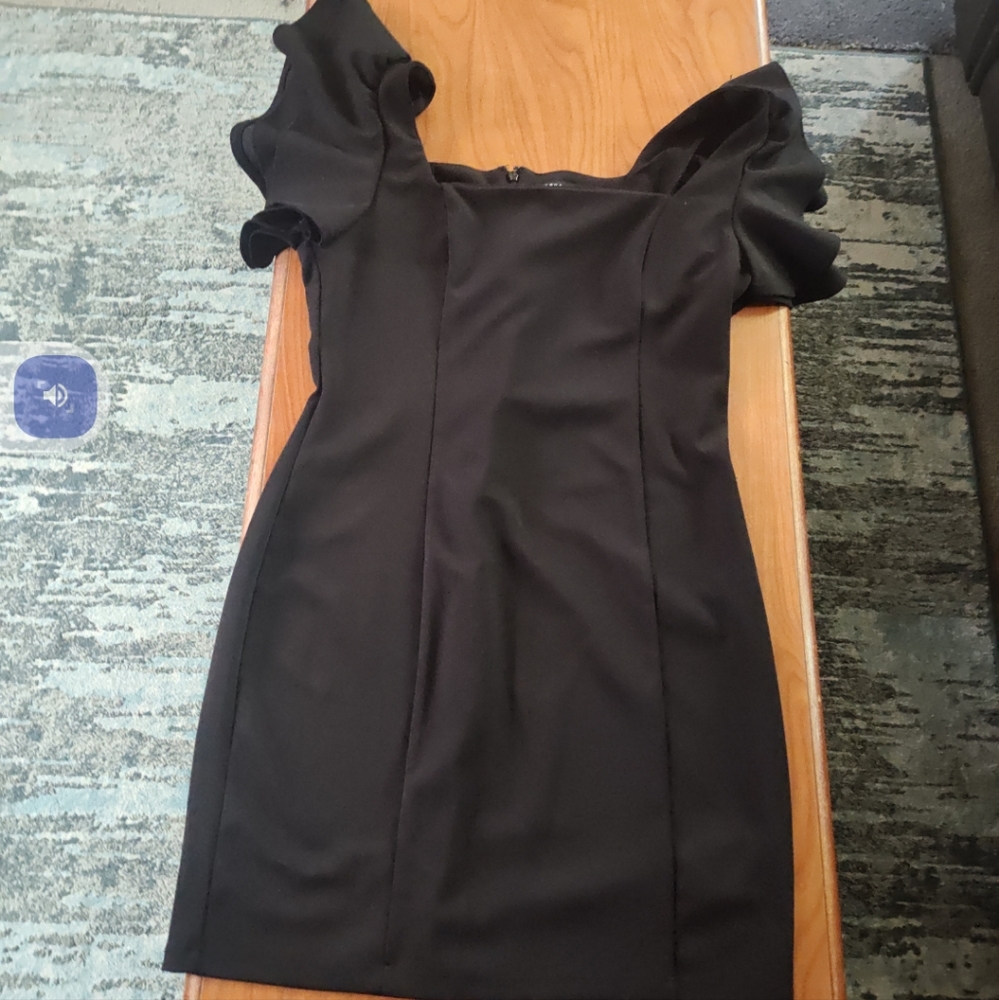 Women's black off the shoulder cocktail dress